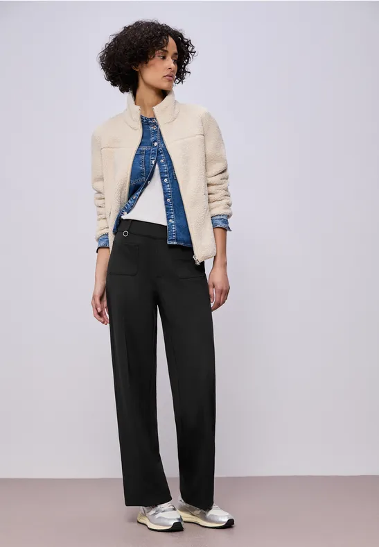 Spodnie z prostymi nogawkami Black