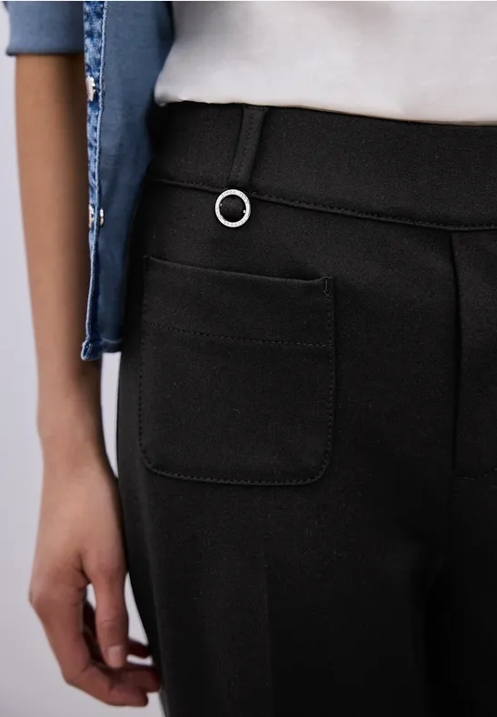 Spodnie z prostymi nogawkami Black