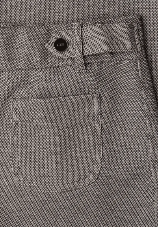 Wide Leg Hose mit Knopfdetails espresso brown