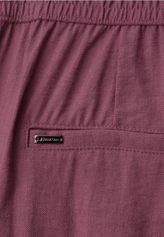 Spodnie z szeroką nogawką High Waist o luźnym kroju Loose Fit dark clouded blush