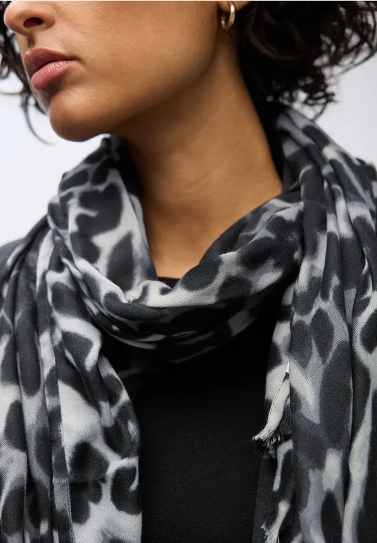 Langer Leo Schal metallic grey