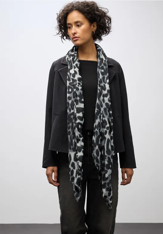 Langer Leo Schal metallic grey