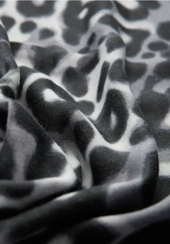 Langer Leo Schal metallic grey