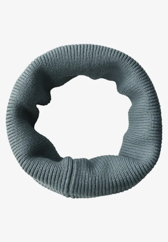 Rippstrick Loop-Schal sterling blue