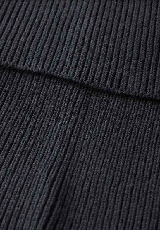 Rippstrick Loop-Schal Obsidian Blue