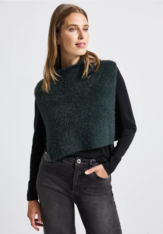 Onderkraag juniper green mel.