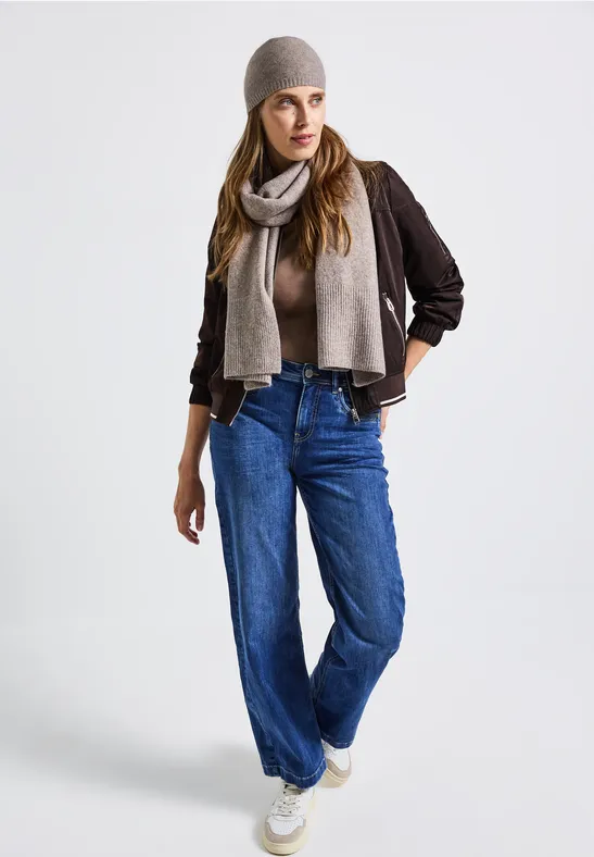 Bonnet en maille fine Sandy Mocca Mel.