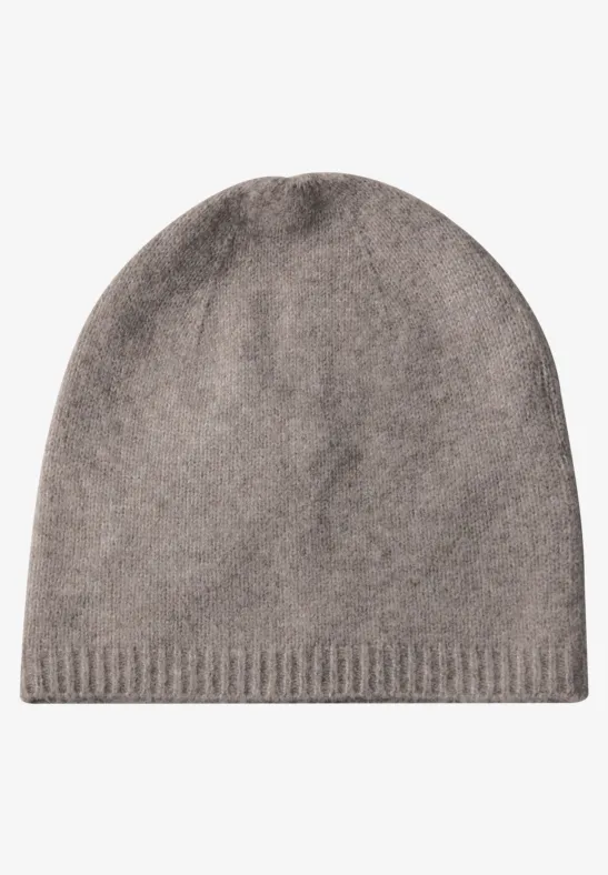 Bonnet en maille fine Sandy Mocca Mel.
