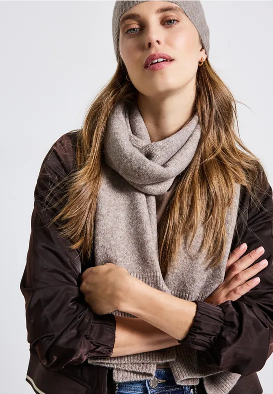 Bonnet en maille fine Sandy Mocca Mel.