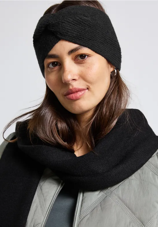 Bandeau en tricot fin Black