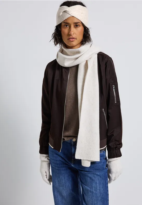 Feinstrick Stirnband oak beige melange