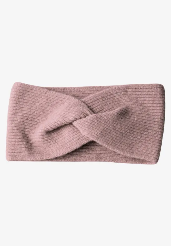 Feinstrick Stirnband rosewood pink melange