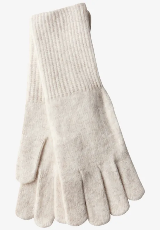 Feinstrickhandschuhe oak beige melange