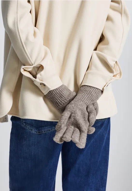 Feinstrickhandschuhe Sandy Mocca Mel.