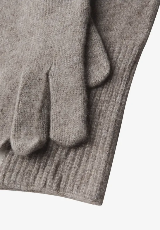 Feinstrickhandschuhe Sandy Mocca Mel.