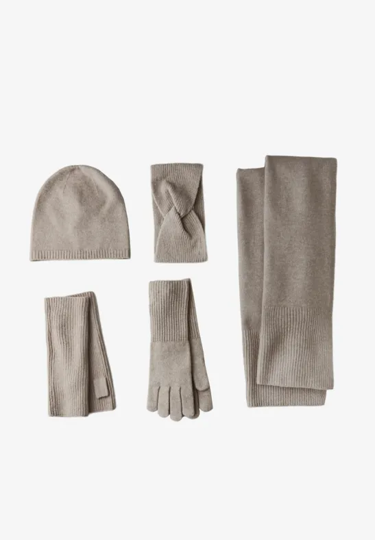 Gants en maille fine Sandy Mocca Mel.