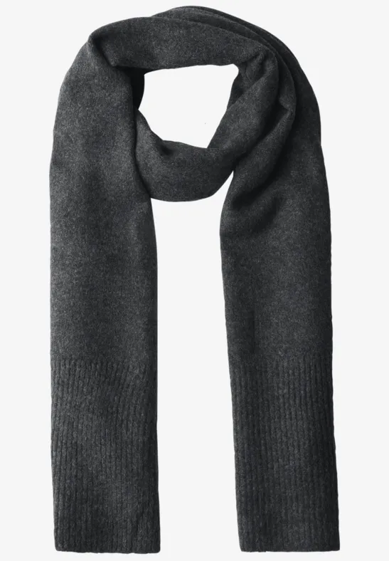 Longue écharpe anthracite melange