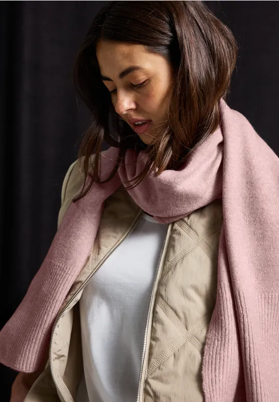 Longue écharpe rosewood pink melange