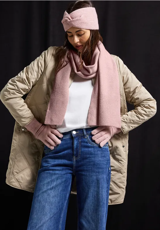 Longue écharpe rosewood pink melange