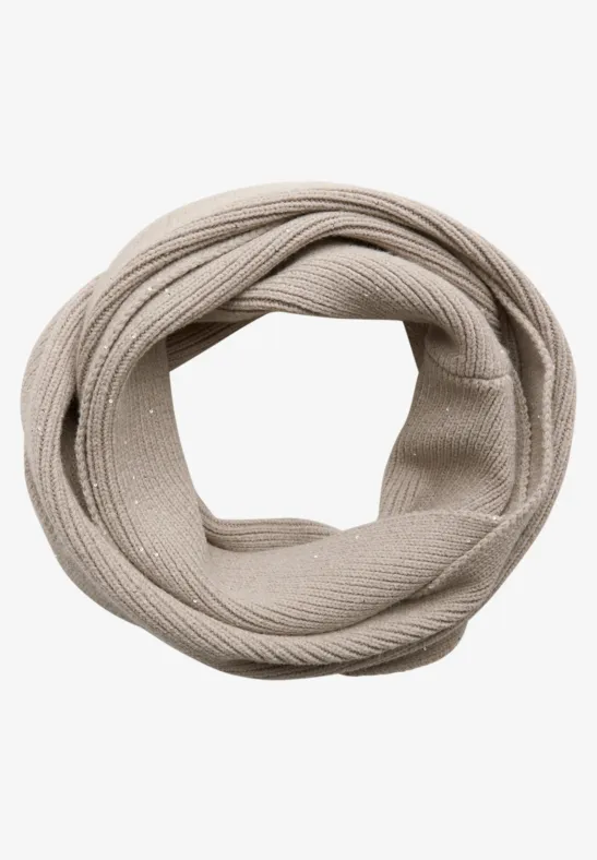 Loop Schal mit Pailletten Soft Sand Mel.
