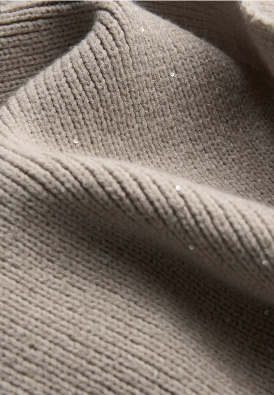 Loop Schal mit Pailletten Soft Sand Mel.