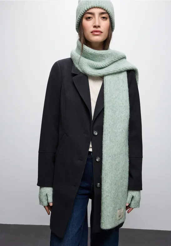 Handwärmer mit Woll-Anteil serene green mel.