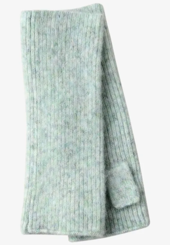 Handwärmer mit Woll-Anteil serene green mel.