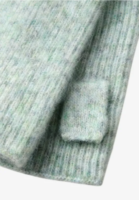 Handwärmer mit Woll-Anteil serene green mel.