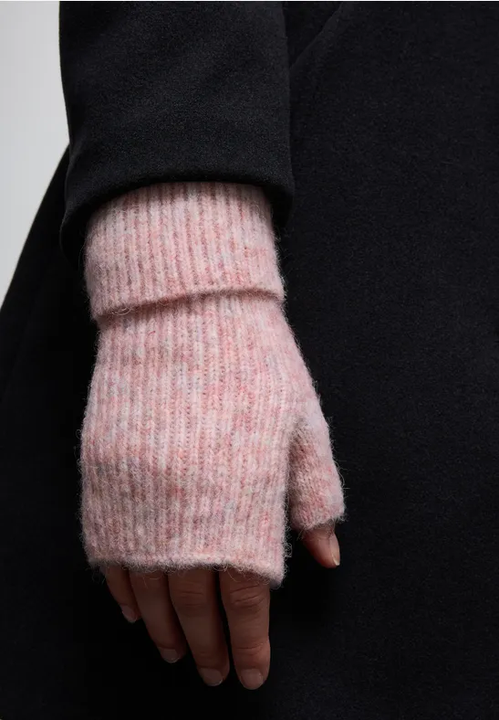 Handwärmer mit Woll-Anteil sweet rose mel.