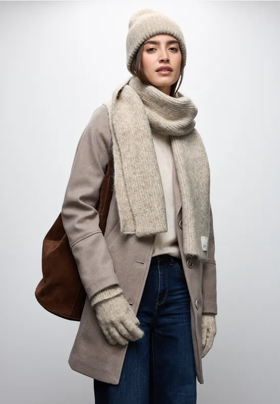 Handschuhe mit Woll-Anteil Soft Sand Mel.