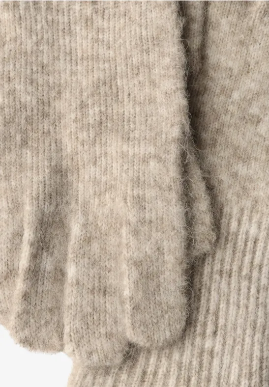Handschuhe mit Woll-Anteil Soft Sand Mel.