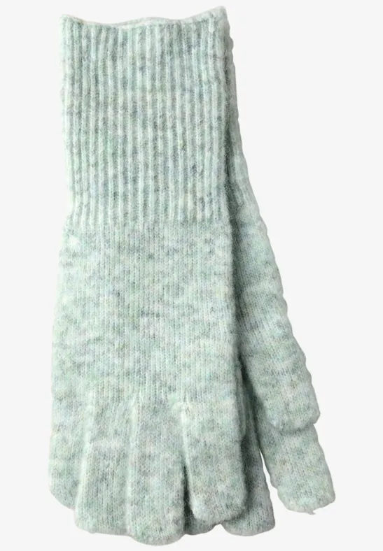 Handschuhe mit Woll-Anteil serene green mel.