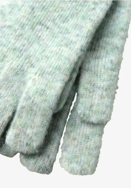 Handschuhe mit Woll-Anteil serene green mel.