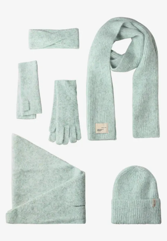 Handschuhe mit Woll-Anteil serene green mel.