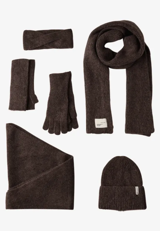 Handschuhe mit Woll-Anteil deep roast brown mel.