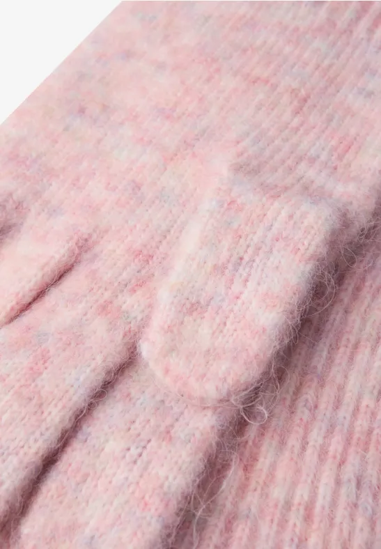 Handschuhe mit Woll-Anteil sweet rose mel.