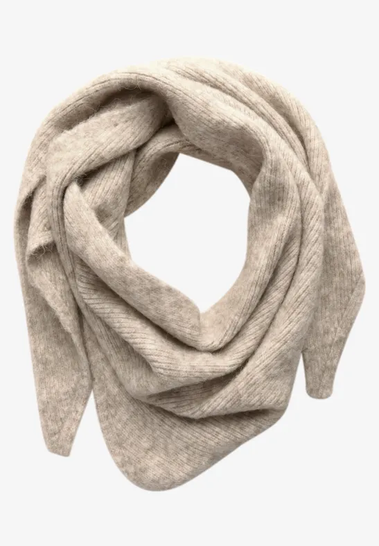 Schal mit Woll-Anteil Soft Sand Mel.