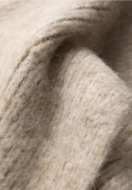 Schal mit Woll-Anteil Soft Sand Mel.