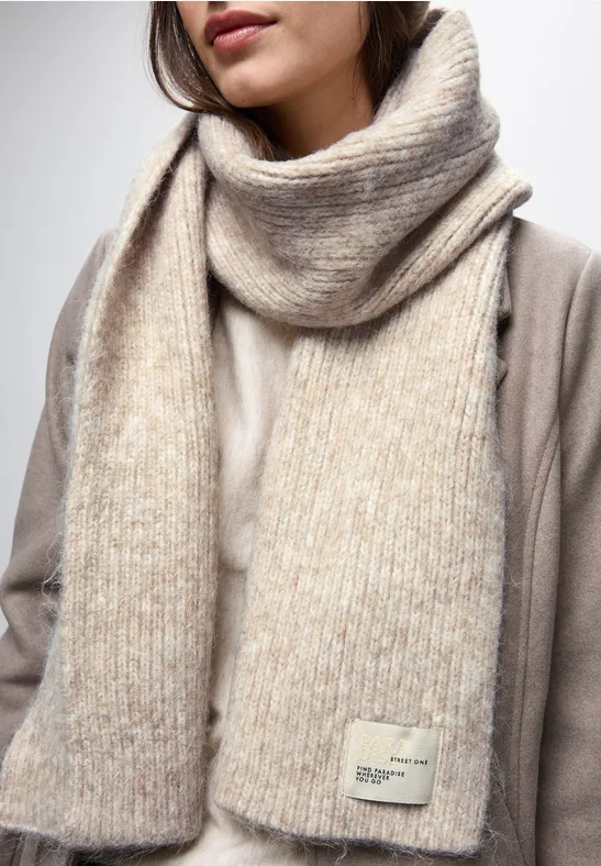 Schal mit Woll-Anteil Soft Sand Mel.