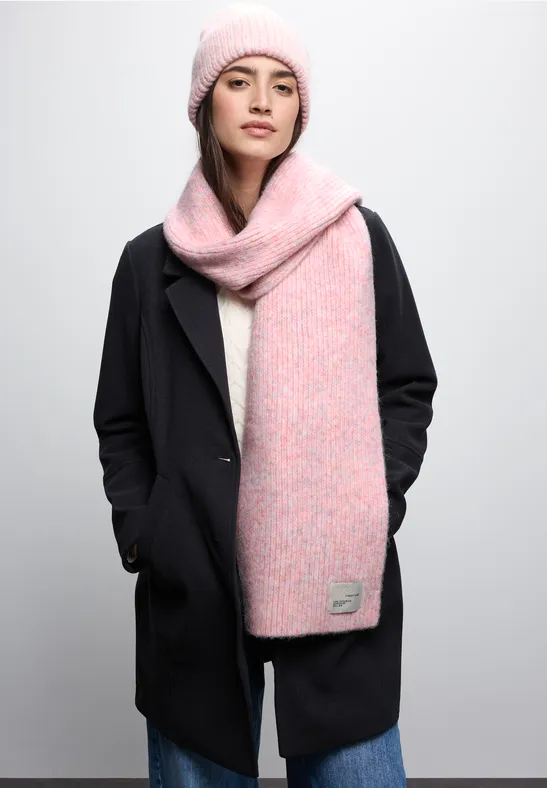 Schal mit Woll-Anteil sweet rose mel.