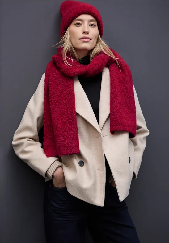 Bouclé Beanie carpet red