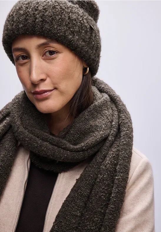 Bouclé Beanie nomad brown