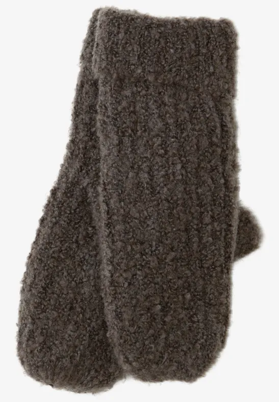 Moufles en bouclette nomad brown