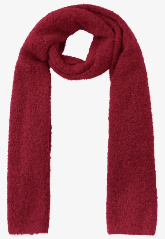 Bouclé Schal carpet red
