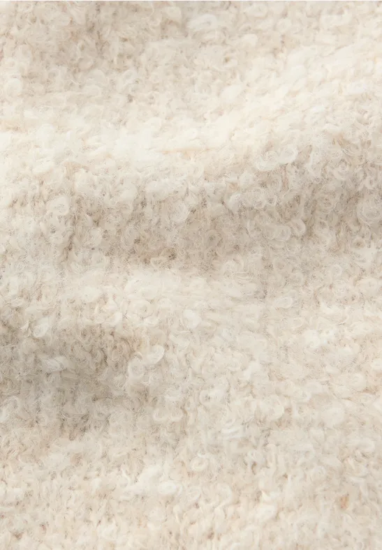 Bouclé Schal soft beige