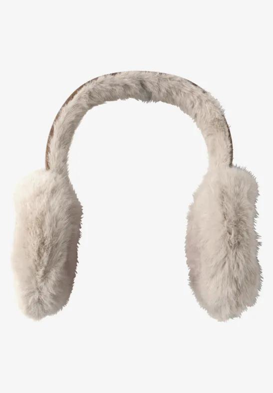 Cache-oreilles en velours pastel sand
