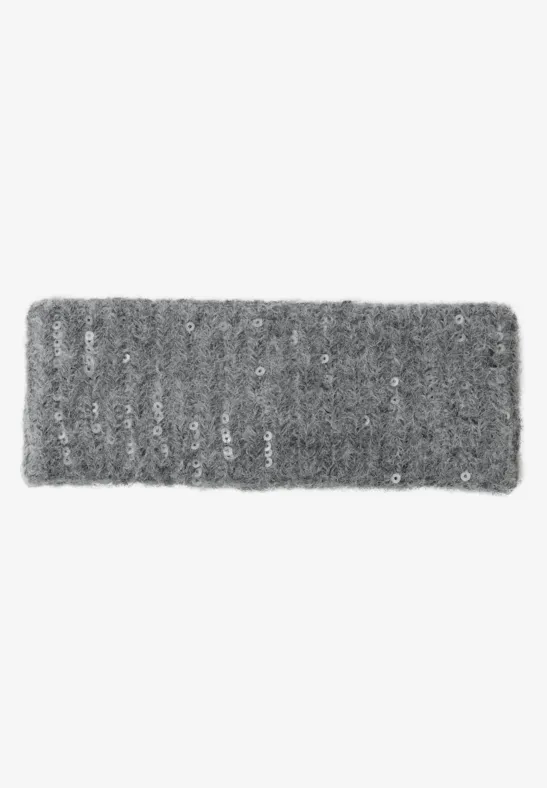 Bandeau avec paillettes anthracite melange