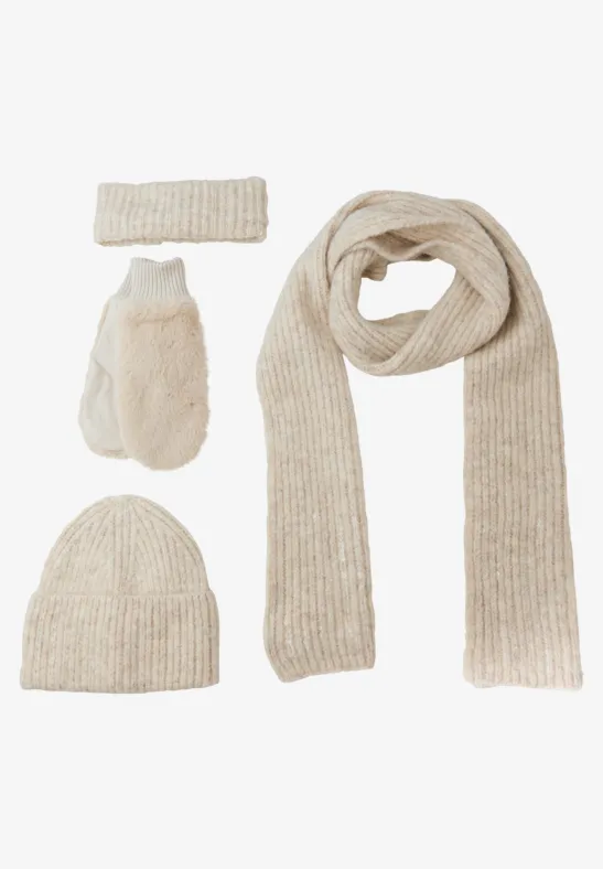 Foulard avec paillettes pastel sand