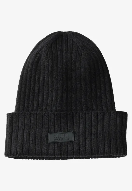 Rippstrick Beanie Black