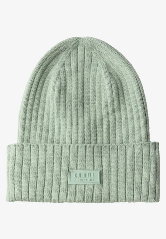 Rippstrick Beanie serene green